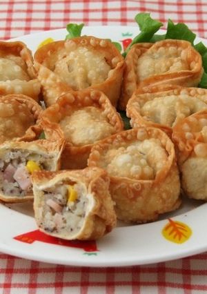 赤しそポテトの揚げ餃子-レシピのメイン写真