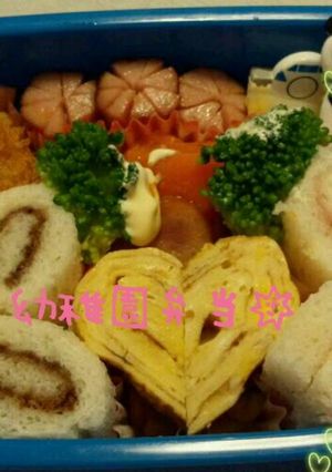 幼稚園弁当☆サンドイッチ-レシピのメイン写真