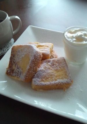 フレンチトースト♪~生クリームを添えて~-レシピのメイン写真