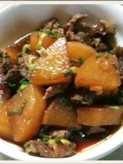 お鍋で牛すじ大根-レシピのメイン写真