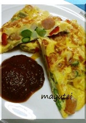 ピリ辛☆スパニッシュオムレツ-レシピのメイン写真