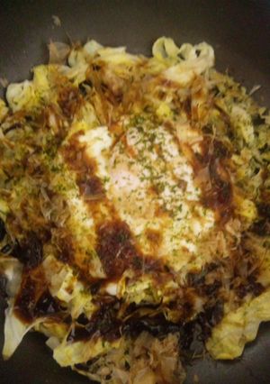 スグ出来！！お好み焼き味の目玉焼き-レシピのメイン写真