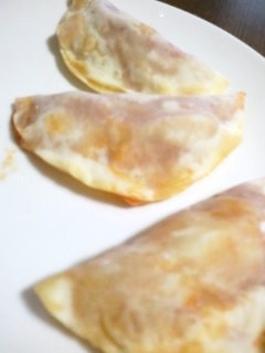 餃子の皮で冷蔵庫片付けピザ-レシピのメイン写真