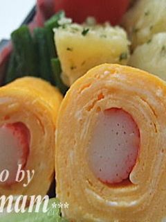 お弁当に☆カニかま卵焼き-レシピのメイン写真