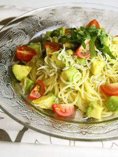 和風☆アボカドとしらすの冷製パスタ-レシピのメイン写真