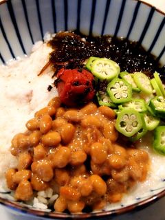 納豆おくら山芋もずくのネバネバ丼-レシピのメイン写真
