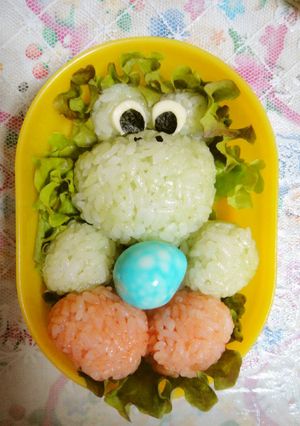 キャラ弁　ヨッシーとヨッシーの卵-レシピのメイン写真
