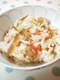 きんぴらごぼうが余ったら~きんぴらご飯♡-レシピのメイン写真