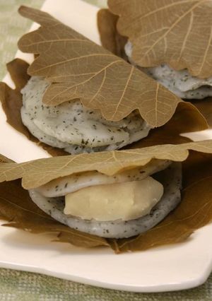 青じそ風味の柏餅-レシピのメイン写真