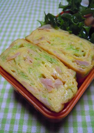 キャベツとツナ入りの卵焼き♬-レシピのメイン写真