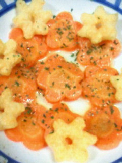 ★お花キャロット*バターグラッセ★-レシピのメイン写真
