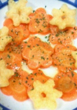★お花キャロット＊バターグラッセ★-レシピのメイン写真