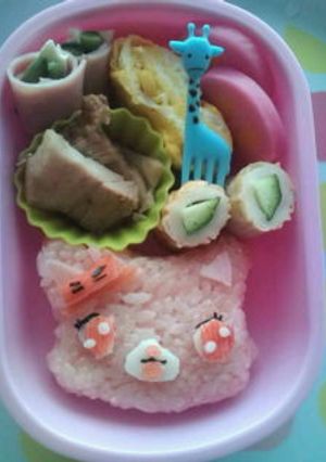 ジュエルペット ガーネット弁当 キャラ弁-レシピのメイン写真