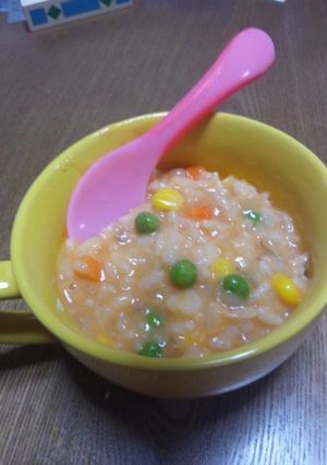 離乳食に！野菜ジュースでお手軽リゾット-レシピのメイン写真