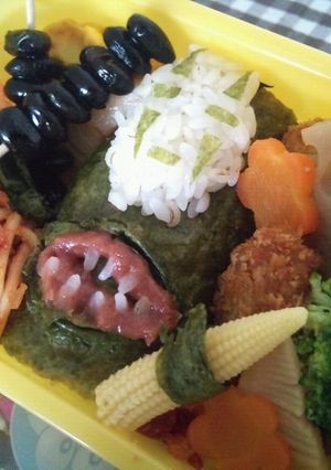 キャラ弁　カオナシ　(ジブリ)-レシピのメイン写真