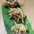 モチッと美味しい!帆立のモズクかき揚げ