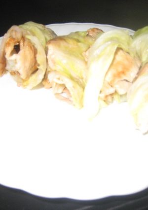 蒸キャベツの豚肉しょうが焼き巻き-レシピのメイン写真
