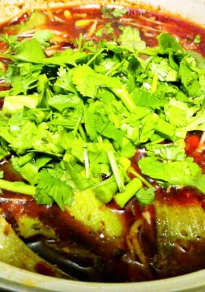 【重慶珍味】麻辣香水鴨血【強烈激辛】-レシピのメイン写真