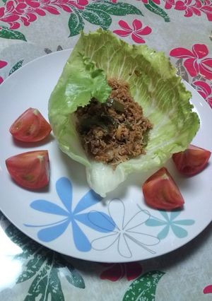 豚ミンチのレタス包み-レシピのメイン写真
