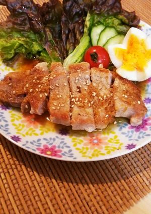 ロース厚切り肉で＊しょうが焼き♪-レシピのメイン写真