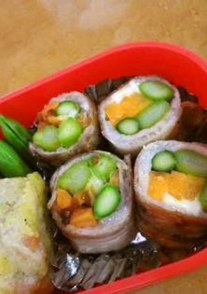 お弁当の定番♪豚肉のアスパラチーズ巻き★-レシピのメイン写真