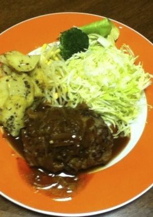 ハンバーグ-レシピのメイン写真