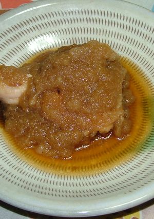 塩麹漬け柔らか鶏もも肉のみぞれ煮-レシピのメイン写真