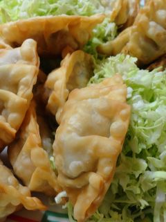 *揚げ餃子 ツナマヨしば漬け*-レシピのメイン写真
