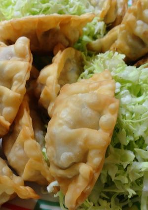*揚げ餃子　ツナマヨしば漬け*-レシピのメイン写真