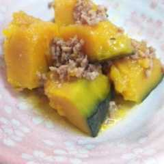 รูปของ かぼちゃのそぼろ煮