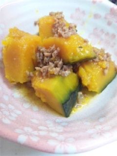 かぼちゃのそぼろ煮-レシピのメイン写真