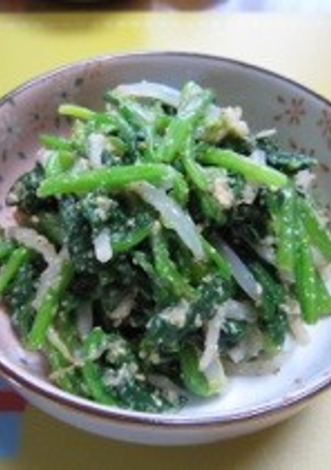 ほうれん草ともやしの胡麻和え-レシピのメイン写真