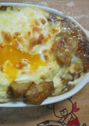 余ったカレーで☆とろーり卵の焼きカレー-レシピのメイン写真