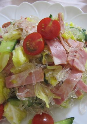 野菜の塩麹マリネと海藻麺の美容サラダ-レシピのメイン写真