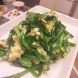 5分。ニラ玉炒め。簡単だけどおいしい。