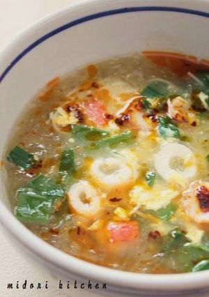 プチプチ海藻麺でヘルシー♪サンラータン風-レシピのメイン写真
