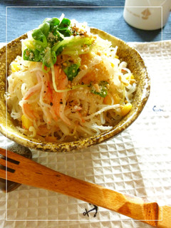 春雨ともやしのカレー風味の酢の物-レシピのメイン写真
