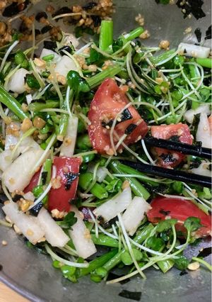 簡単！おつまみ納豆サラダ-レシピのメイン写真