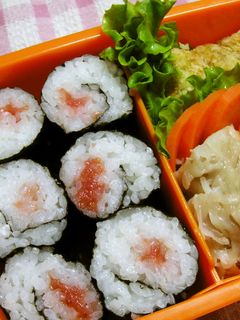 夏のお弁当に☆梅干し海苔巻き-レシピのメイン写真