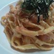 フィットチーネでたらこクリームパスタ