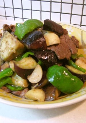 にんにくを食べる！塩だれ牛肉炒め！-レシピのメイン写真