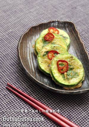 韓国料理ズッキーニジョン：エホバクジョン-レシピのメイン写真