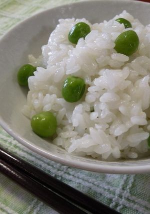 色鮮やか.:*・゜【グリーンピースご飯】-レシピのメイン写真