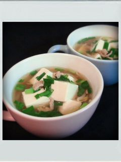 ■糖質制限■もやしニラ簡単麻婆豆腐スープ-レシピのメイン写真
