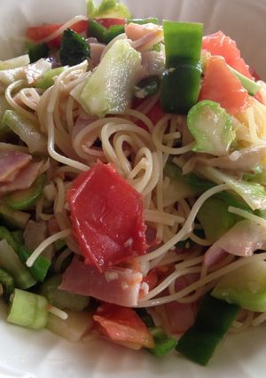 あまり野菜と塩麹きのこのパスタ-レシピのメイン写真