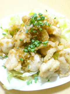 鶏むね肉のねぎソースかけ。-レシピのメイン写真