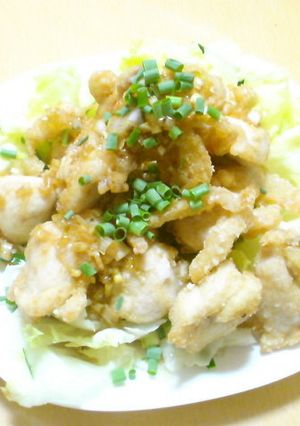 鶏むね肉のねぎソースかけ。-レシピのメイン写真