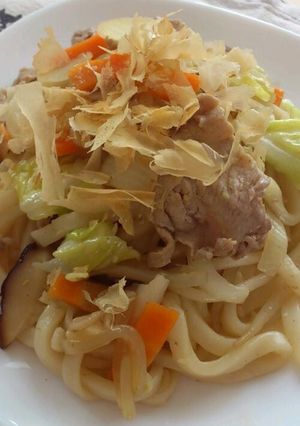 我が家の焼きうどん♪～しょうゆ味～-レシピのメイン写真