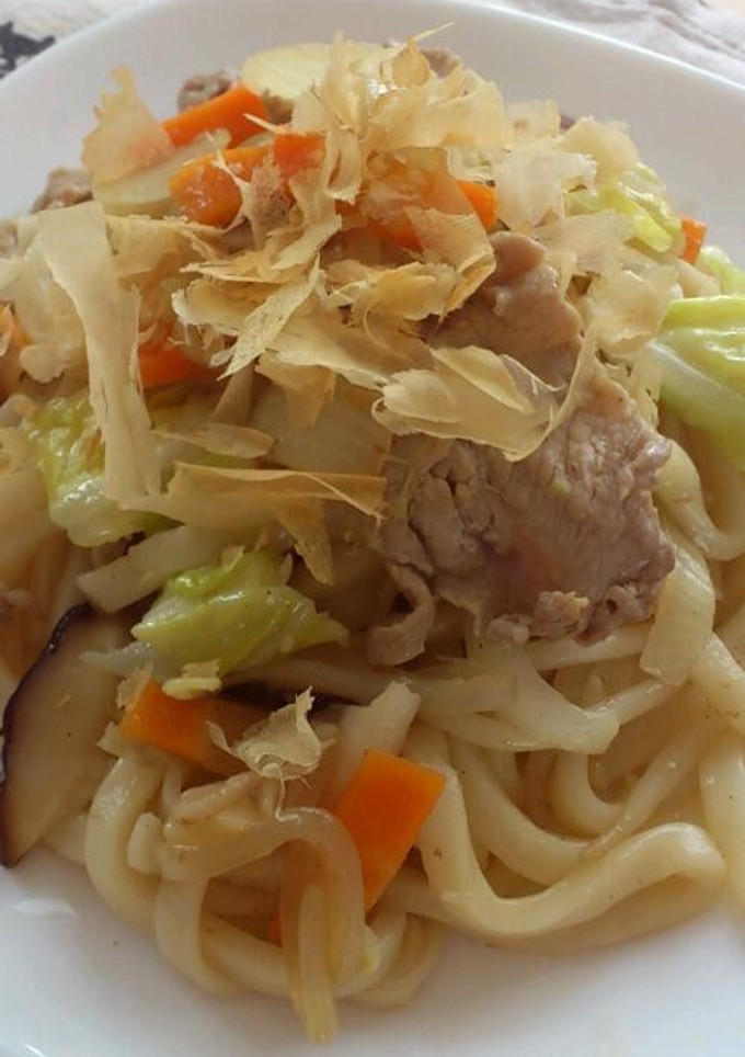 我が家の焼きうどん♪～しょうゆ味～-レシピのメイン写真