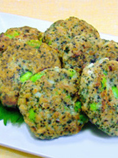 枝豆のつくね しそ風味-レシピのメイン写真